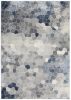 2' X 5' Navy Blue Cobblestone Pattern Area Rug