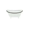 Petite White Bathtub Decorative Sculpture