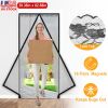Magnetic Mesh Curtain Hands-free Fly Mesh Door Curtain 39x82” Self-adhesive Door Screen Anti Mosquito Bugs