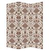 Vintage Green Baroque Three Panel Room Divider Screen