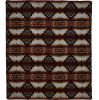 Brown Woven Acrylic Reversable Queen Blanket