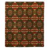 Olive Green Woven Acrylic Reversable Queen Blanket