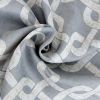 84ï¿½ï¿½ï¿½ Silver Interlock Pattern Window Curtain Panel