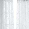 84ï¿½ï¿½ï¿½ White Trellis Pattern Embroidered Window Curtain Panel