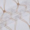 Set of Two 96" Gold and White SemiSheer Curtains