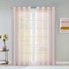 Set of Two 84"  Blush Solid Modern Window Panels
