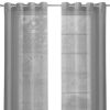 Set of Two 84"  Silver Solid Modern Window Panels