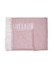 Soft Dusty Rose Links Pattern Throw Blanket