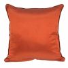 18" X 18" Beige And Brown Zippered 100% Cotton Throw Pillow With Embroidery