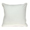 20" X 20" Beige And Pink Zippered 100% Cotton Throw Pillow