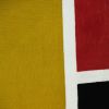 20" X 20" Mustard Yellow And Black Geometric Zippered 100% Cotton Throw Pillow