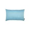 Set Of Two 12" X 20" Sky Blue Polyester Zippered Pillow Cover