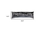 46" Black Vail Nighttime Skyline Lumbar Decorative Pillow
