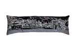 46" Black Vail Nighttime Skyline Lumbar Decorative Pillow
