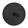 20" Circle Black and Gold Metal and Glass Analog Wall Clock