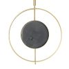 20" Novelty Gold Metal and Glass Analog Exposed Gear Wall Clock