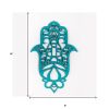 Turquoise Solid Wood Geometric Shapes Wall Decor