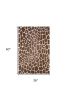3' X 5' Brown Animal Print Shag Non Skid Area Rug