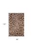 8' X 10' Brown Animal Print Shag Non Skid Area Rug
