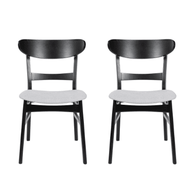 DINING CHAIR Set Of 2 (Option: Light beige)